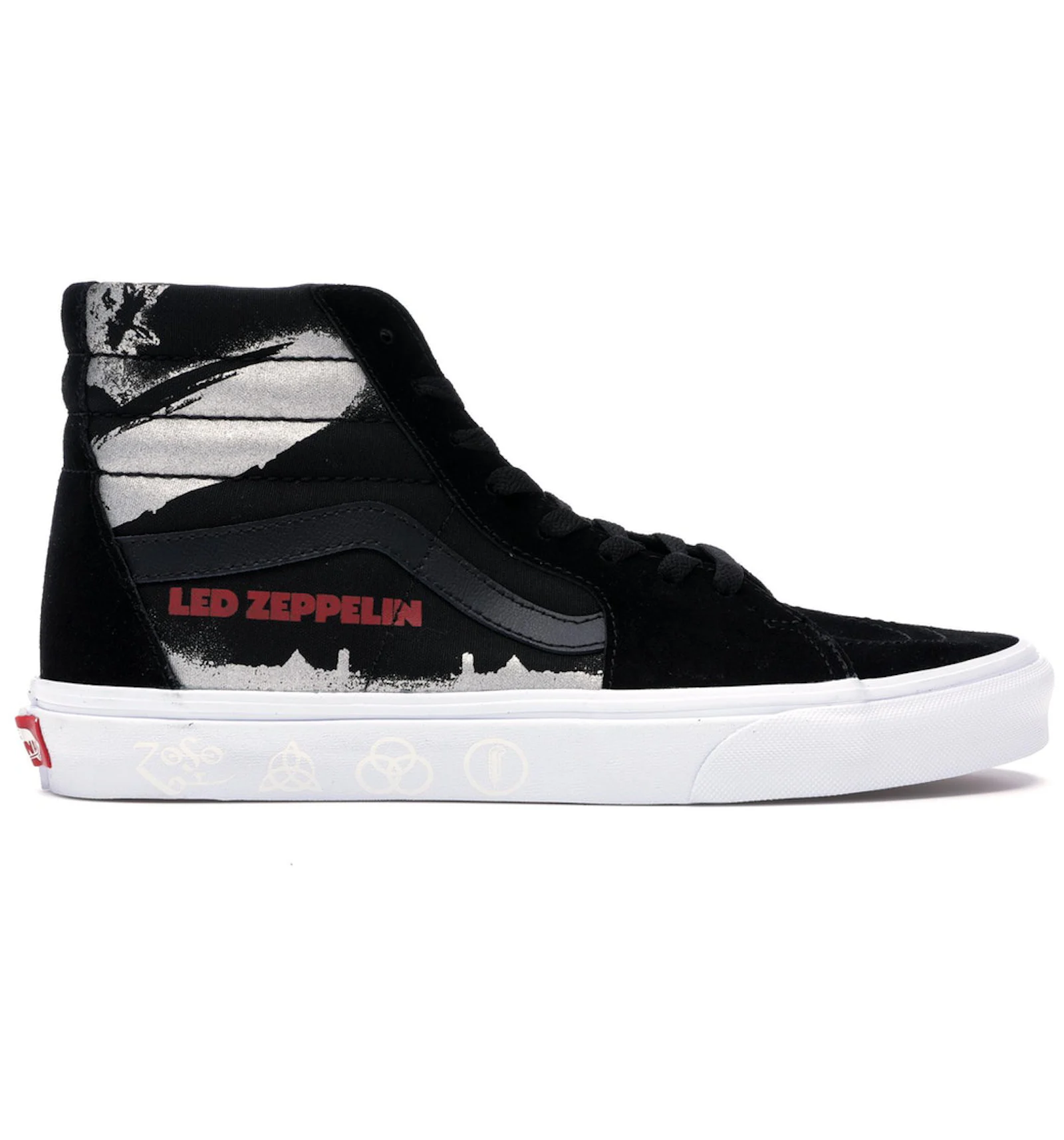 Zapatos vans top led zeppelin 3d