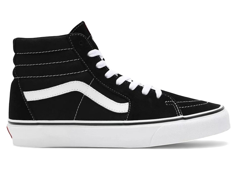 Vans Sk8-Hi Lite Plus Suede Canvas Black White Men's VN04PAIJU GB