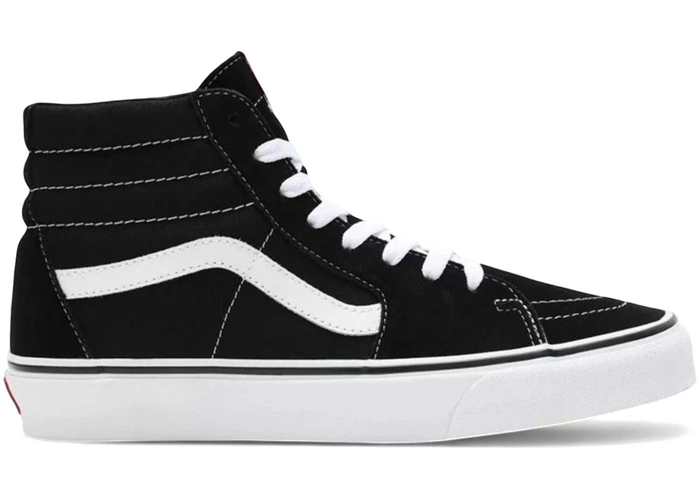 Vans Sk8-Hi Lite Plus Suede Canvas Black White Men's VN04PAIJU GB