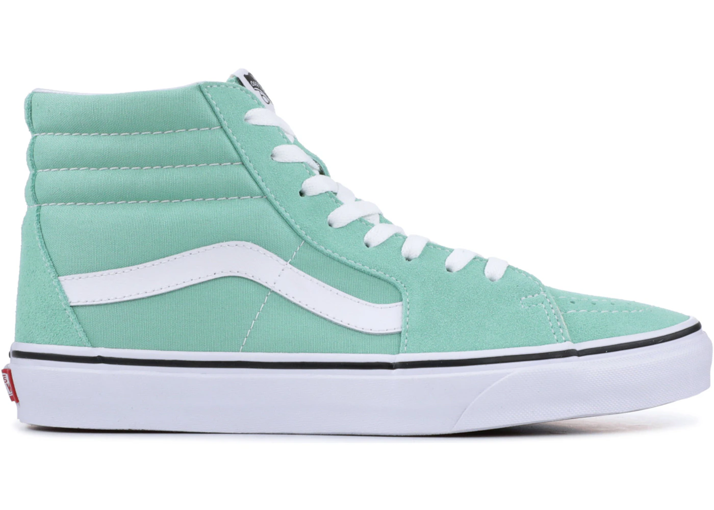 Mint green vans high best sale tops