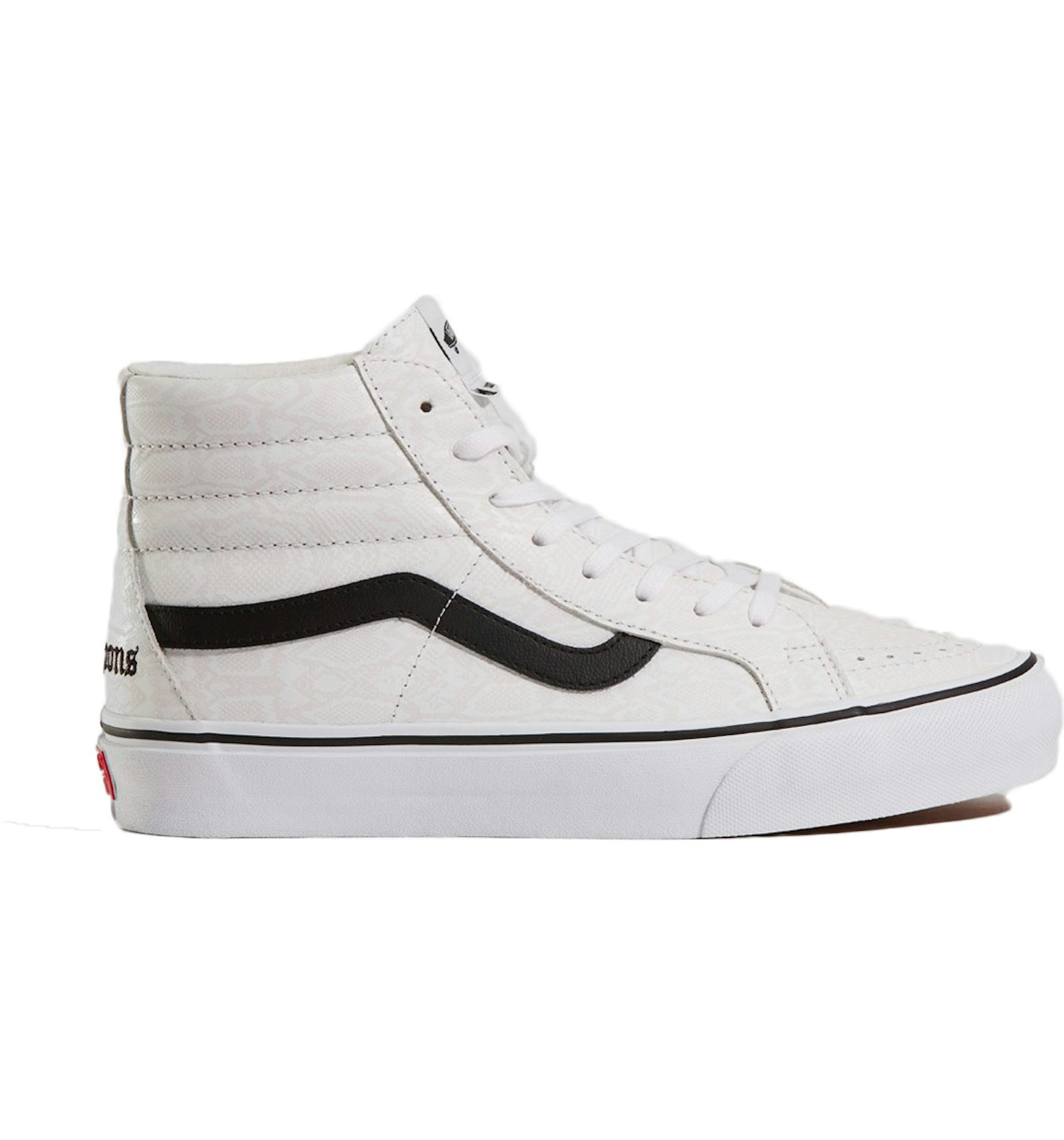 Black and white snakeskin vans Clearance