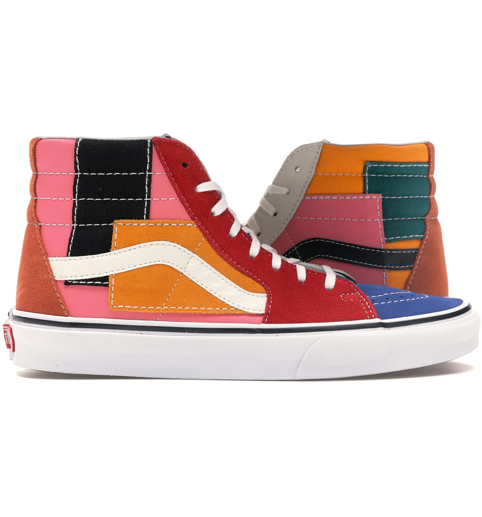 Patchwork vans high tops Clearance
