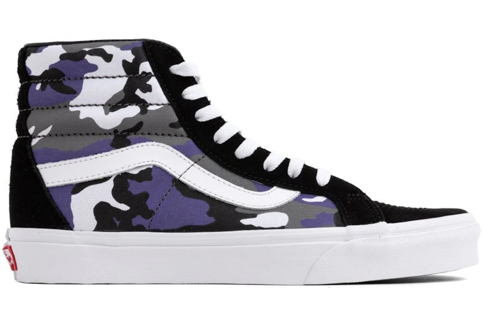 Vans high tops purple best sale camo