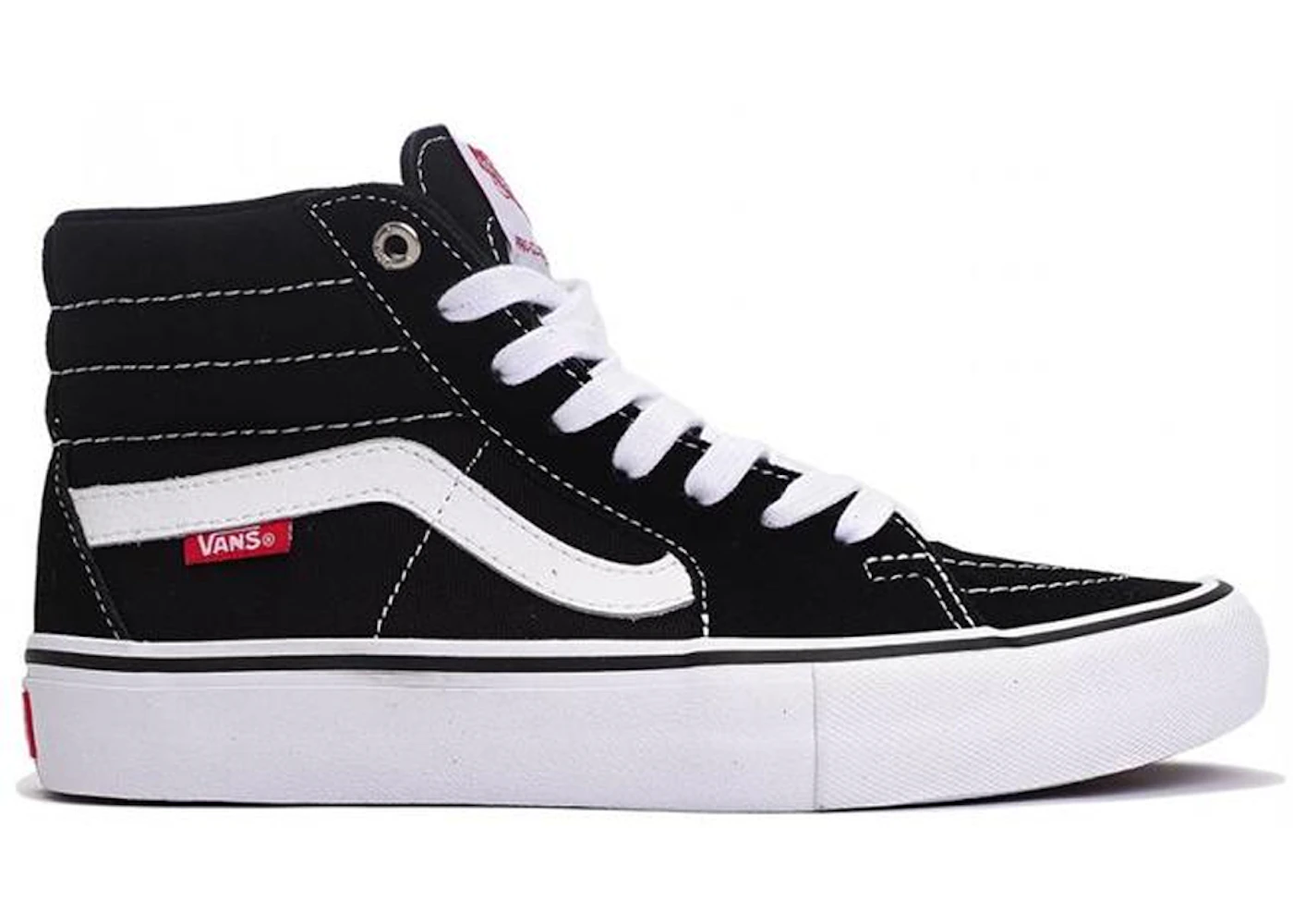 Vans sk8-hi pro black / white / red best sale