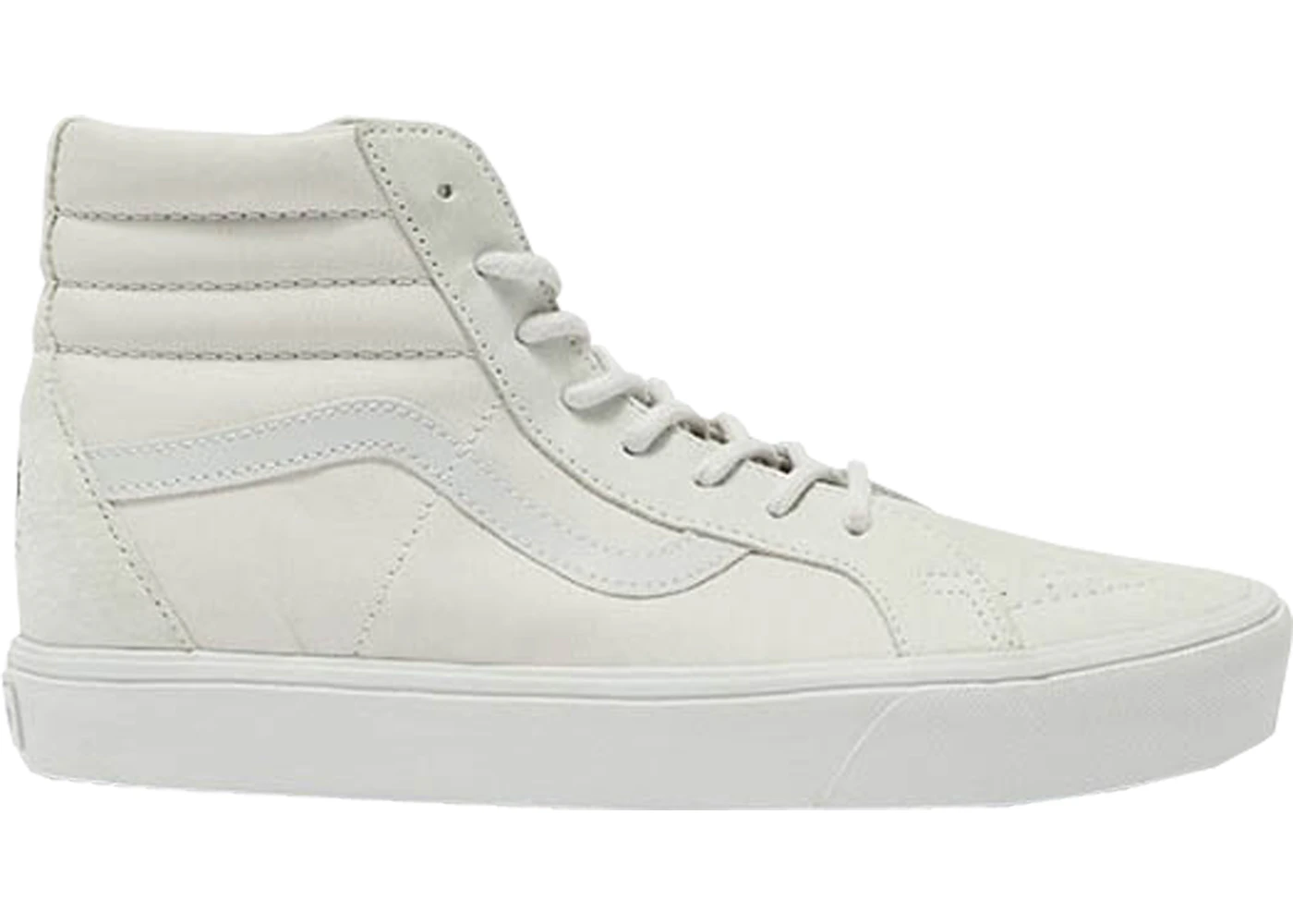 Cream high top top vans
