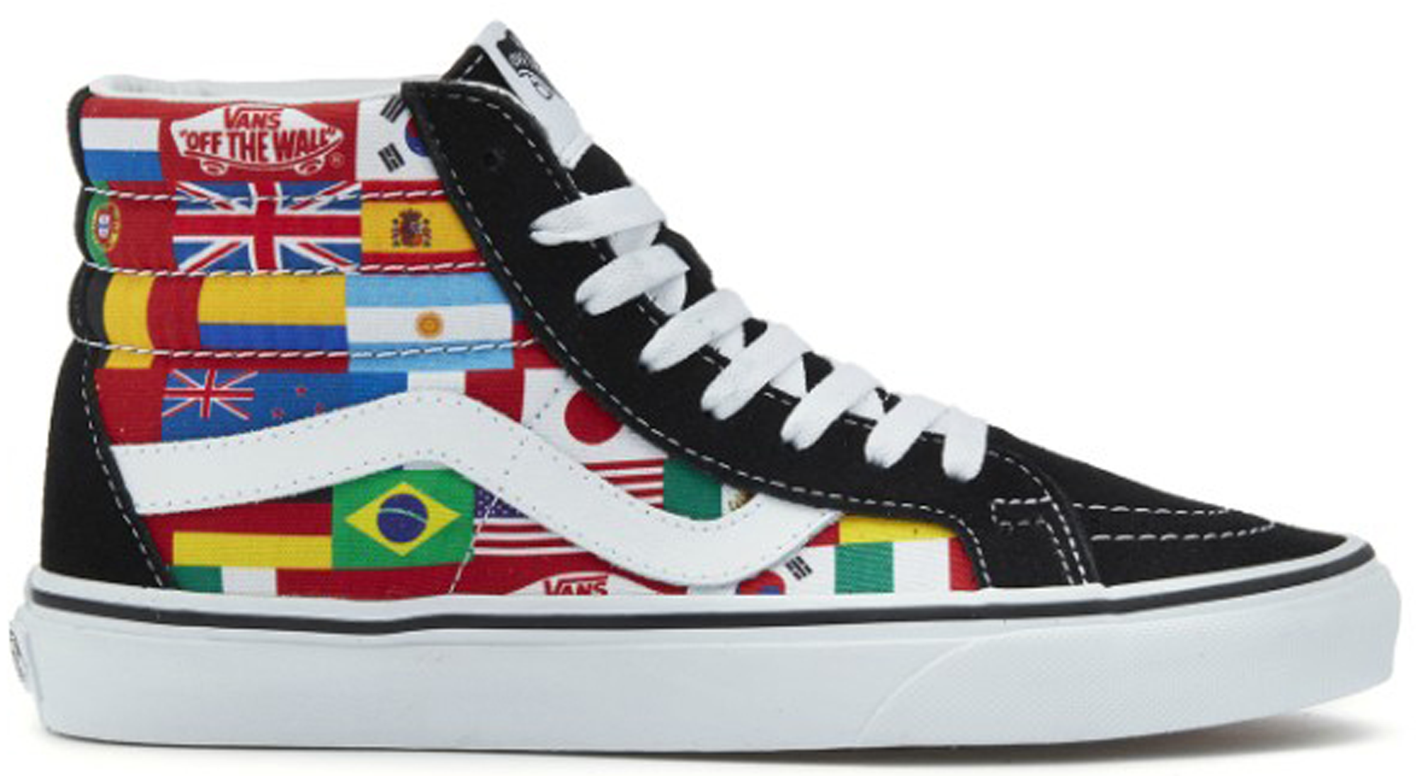 vans with flags on them