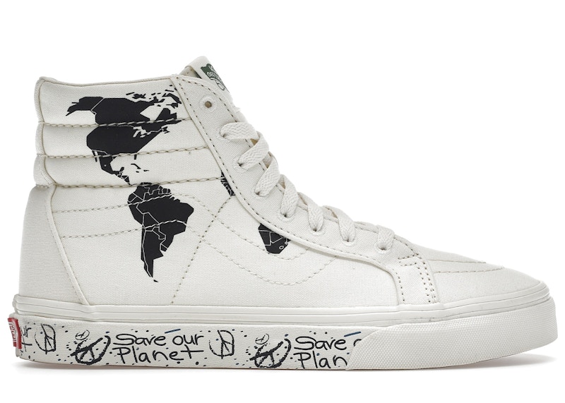 Vans Sk8-Hi Re-Issue Save Our Planet White Black