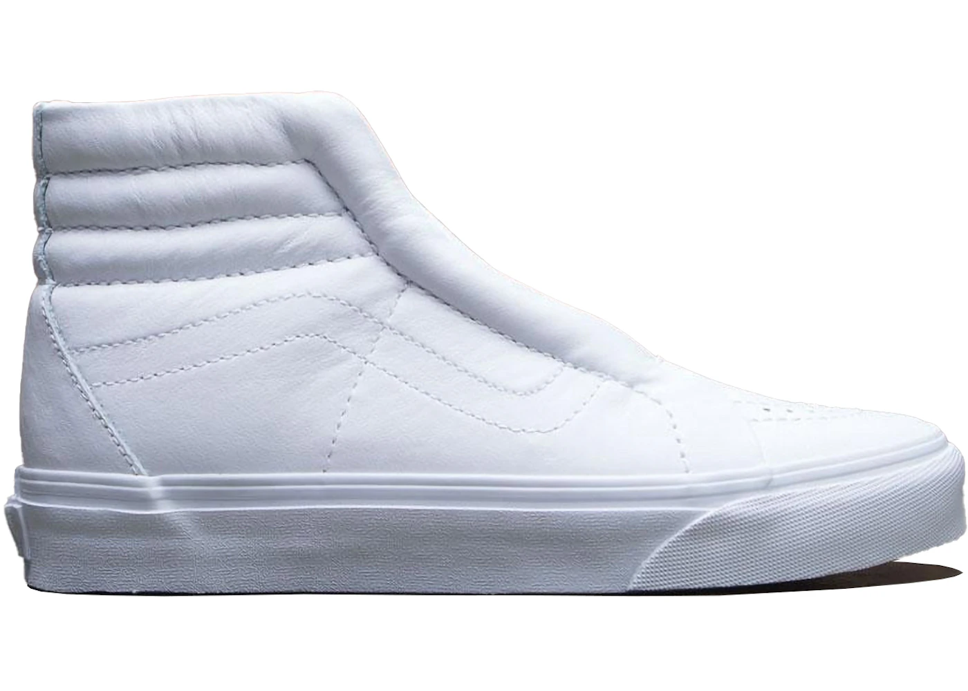 Vans Sk8-Hi Reissue Laceless Leather White (Women's) VN0DPNL3H US