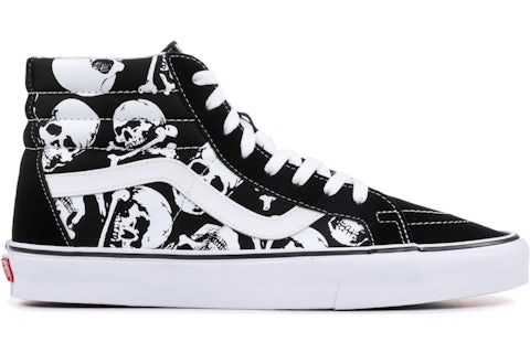Vans Sk8-Hi Skulls Black White (2018) Hombre VN0A2XSBH0B US