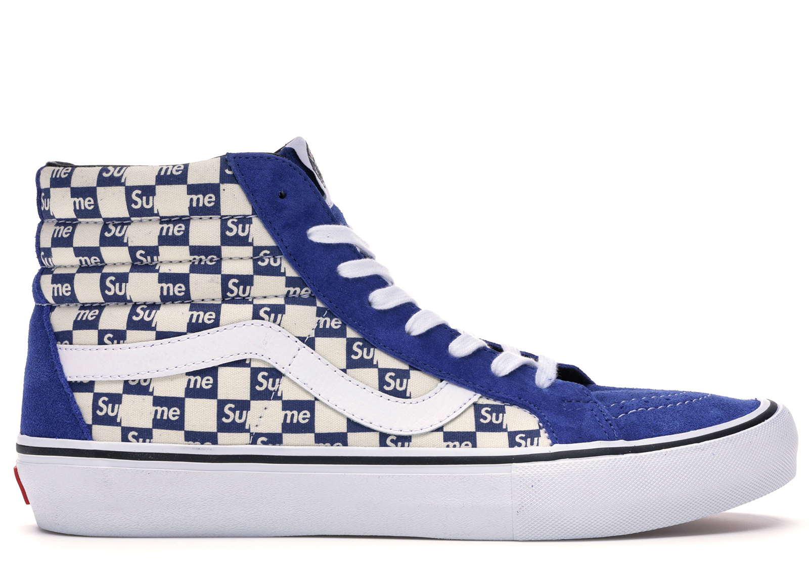 blue and white vans high top