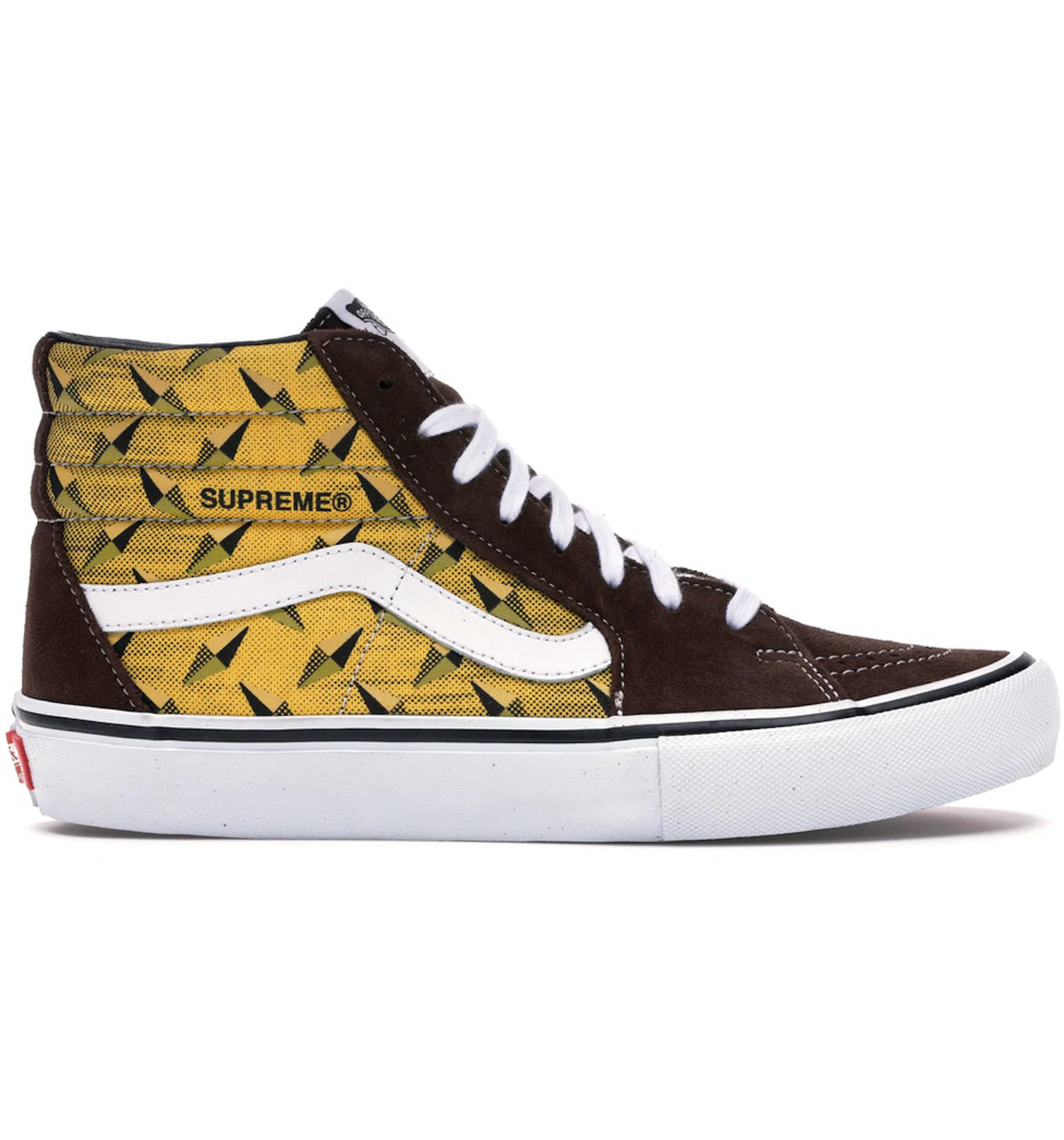 Vans Sk8 Hi Supreme Diamond Plate Brown