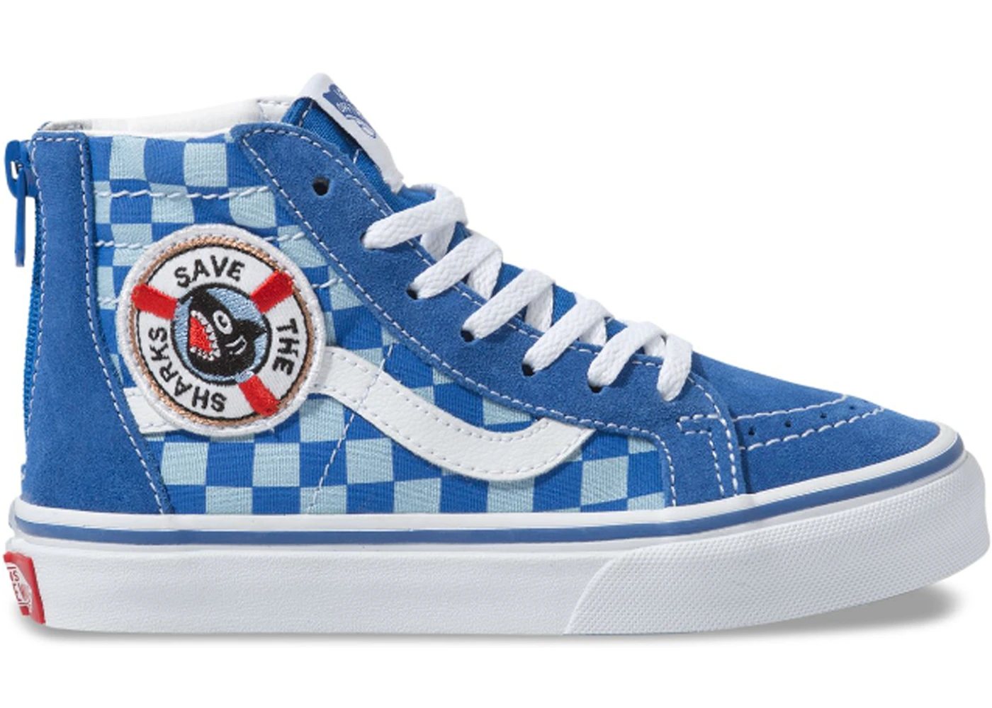Vans Sk8 Hi Zip Discovery Shark Week 2019 GS Kids Sneakers US