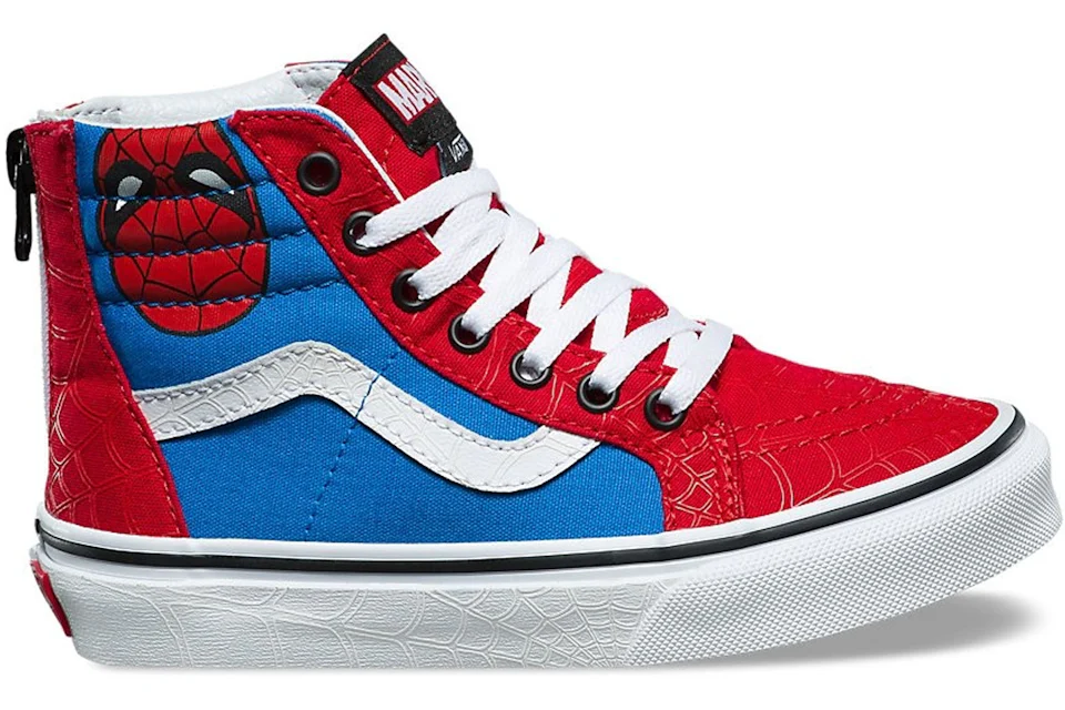 Vans Sk8 Hi Zip Marvel Spider Man PS Kids VA3276U4I US