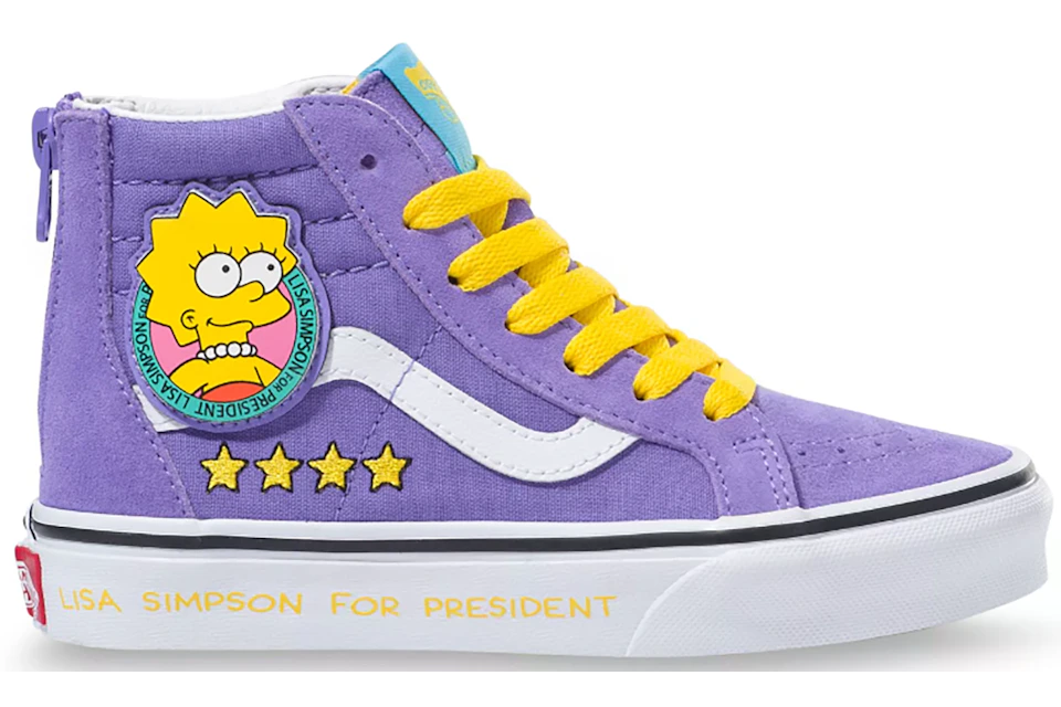 Vans Sk8 Hi Zip The Simpsons Lisa Ps Vans Sk8 Hi Zip The Simpsons Lisa Ps