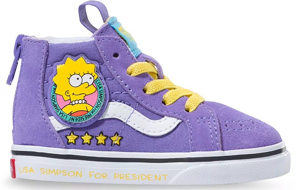 Sneakers - Lisa Simpsons The - US Zip Vans Toddler (TD) Sk8-Hi