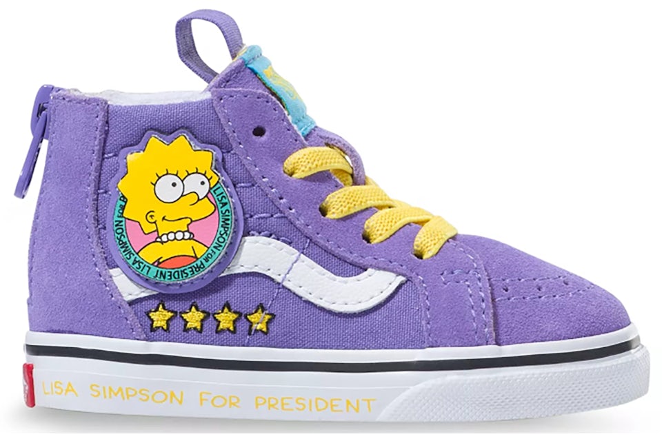 Vans Sk8-Hi Zip The Simpsons Lisa (TD) Toddler - Sneakers - US
