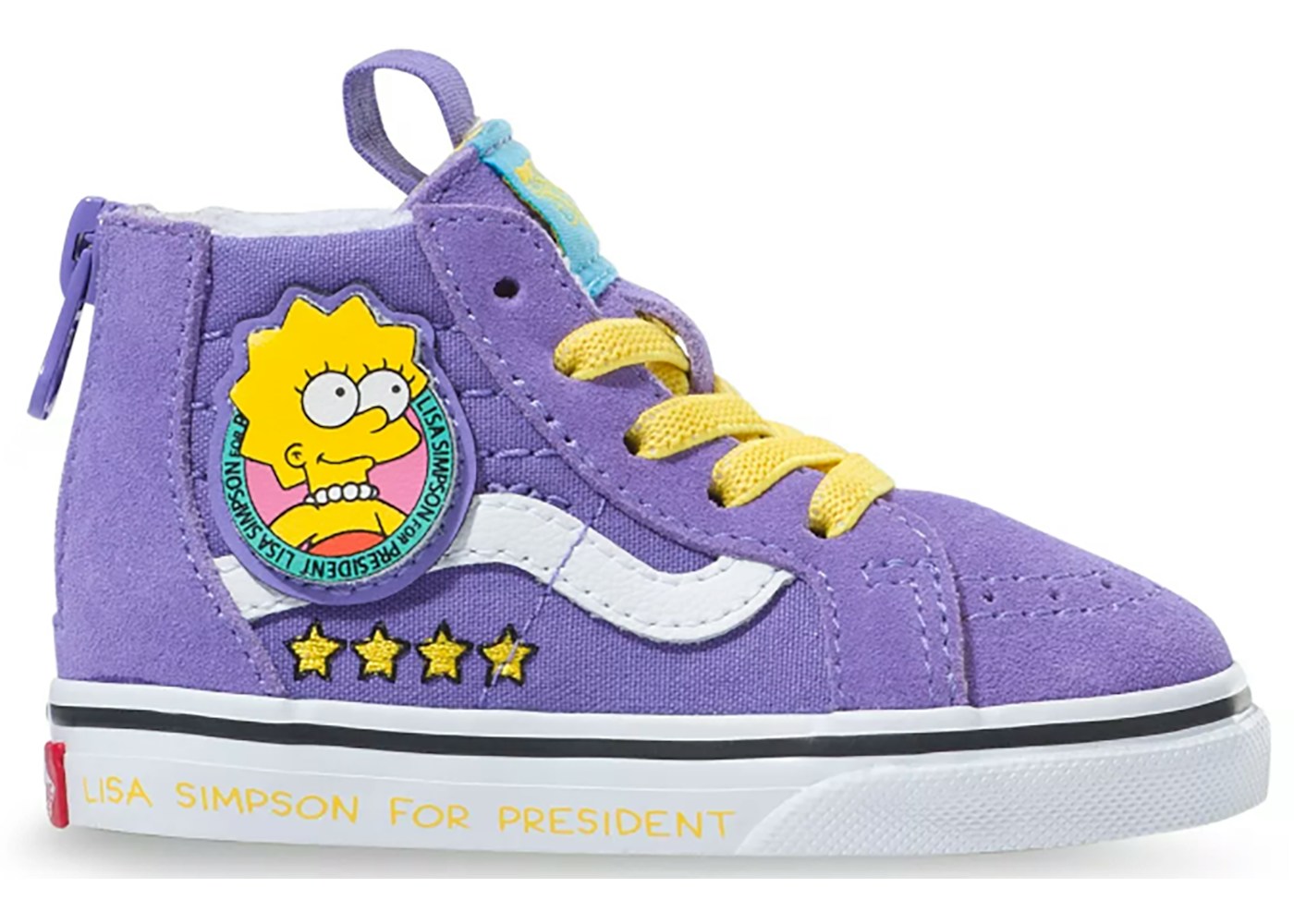 Vans Sk8 Hi Zip The Simpsons Lisa Td Vans Sk8 Hi Zip The Simpsons Lisa Td