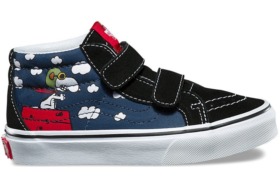 High top snoopy vans hot sale