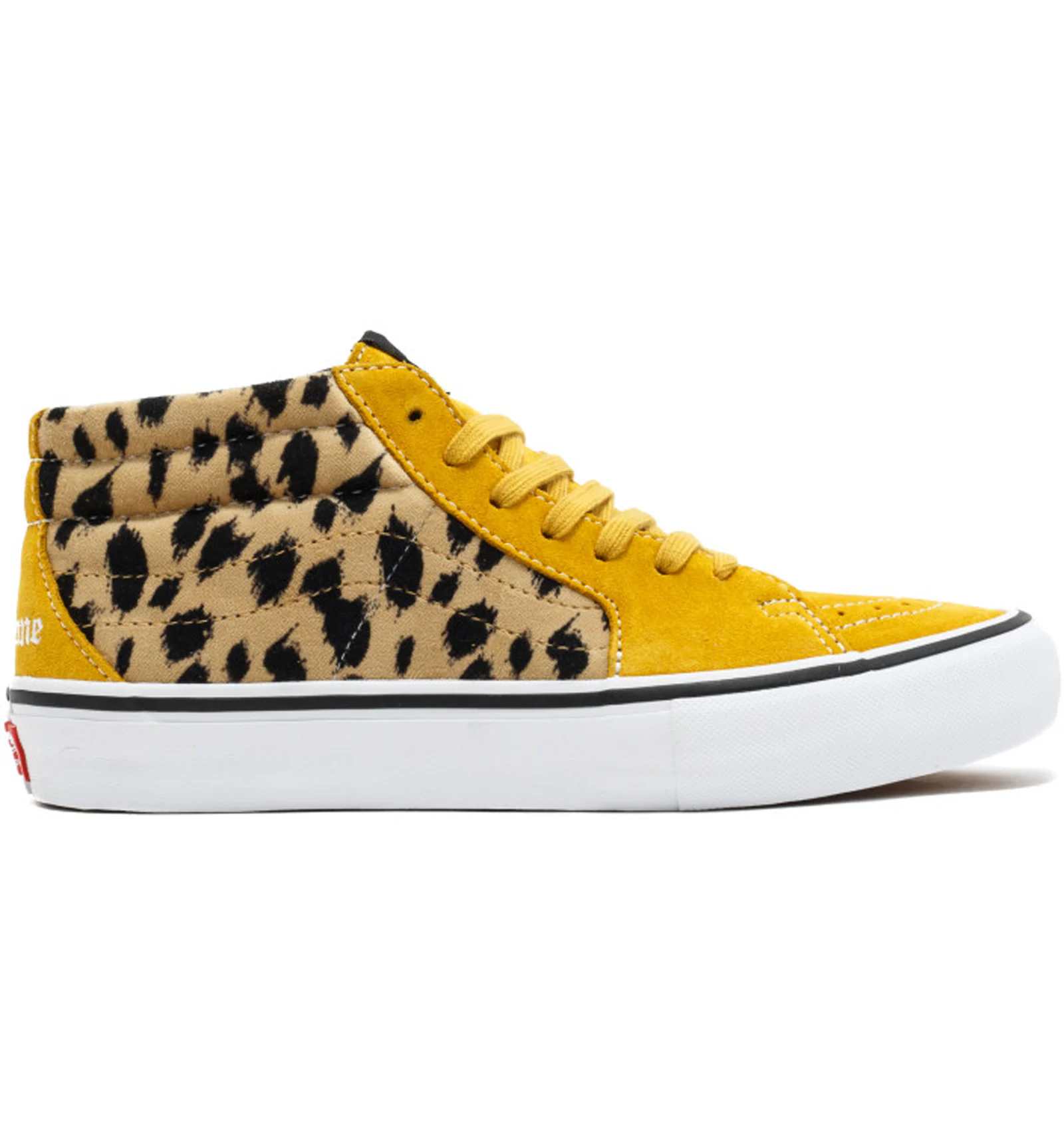 Vans Sk8 Mid Supreme Velvet Leopard Gold Men s VN0A347UOPI GB