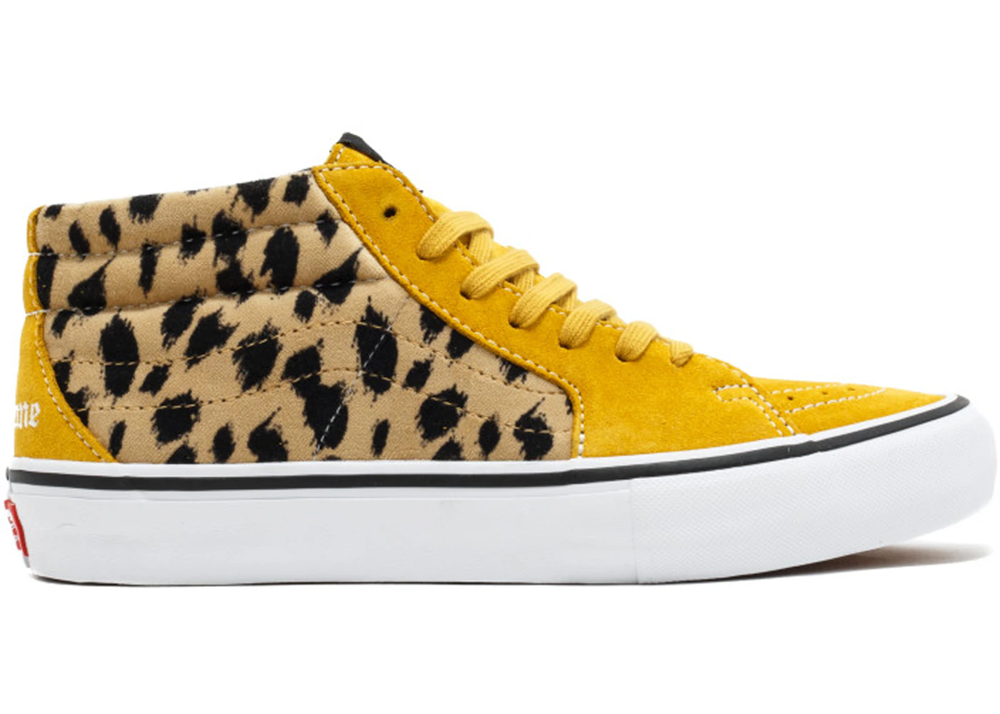Vans Sk8 Mid Supreme Velvet Leopard Gold Men s VN0A347UOPI US