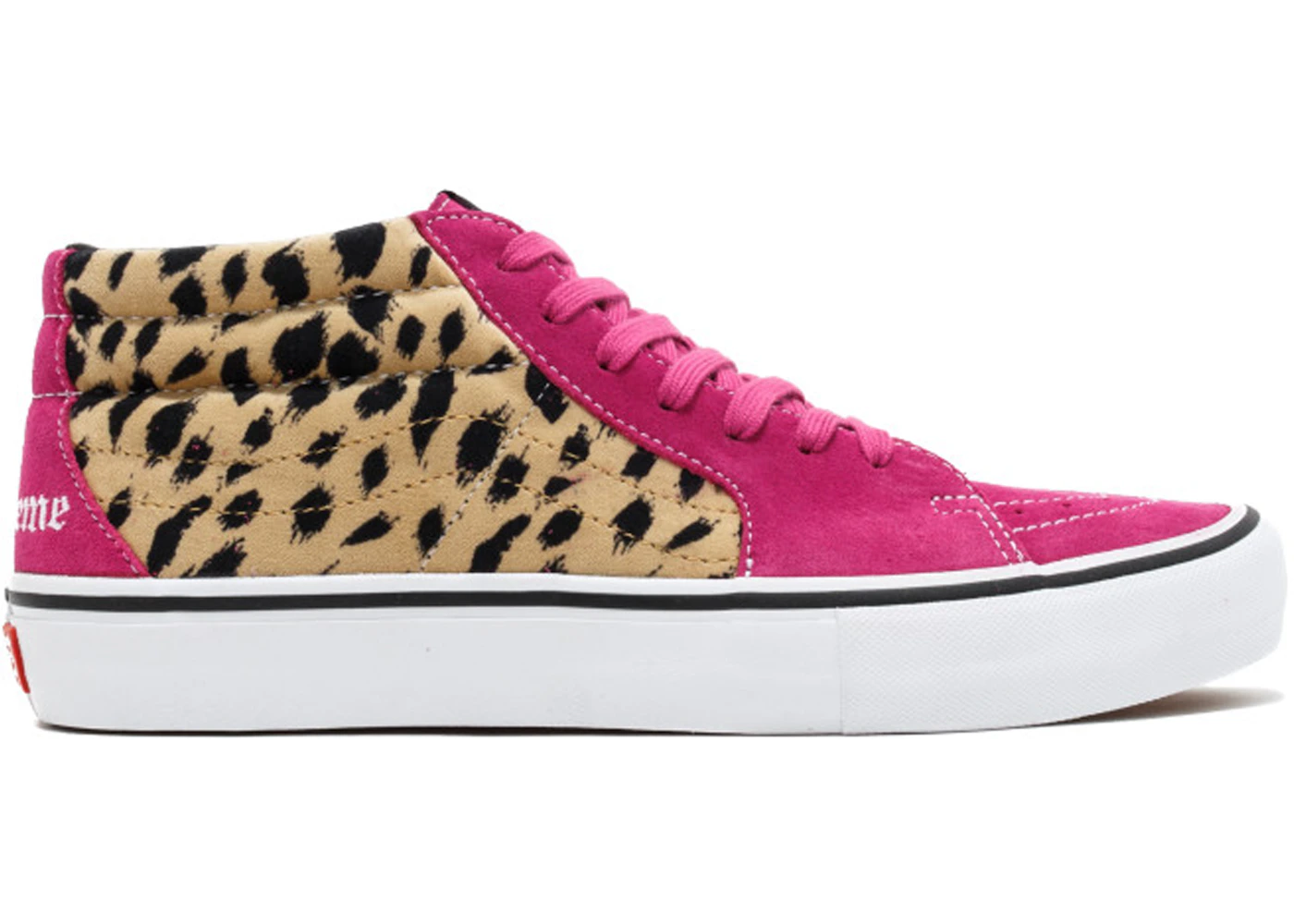 Vans Sk8 Mid Supreme Velvet Leopard Magenta Herren VN0A347UOPL DE