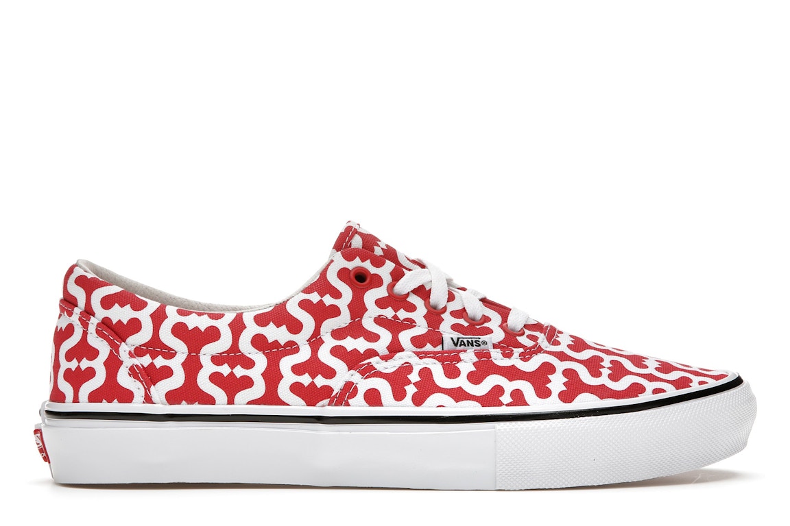 Pre-owned Vans Skate Era Supreme Monogram S Logo Red In Red/white