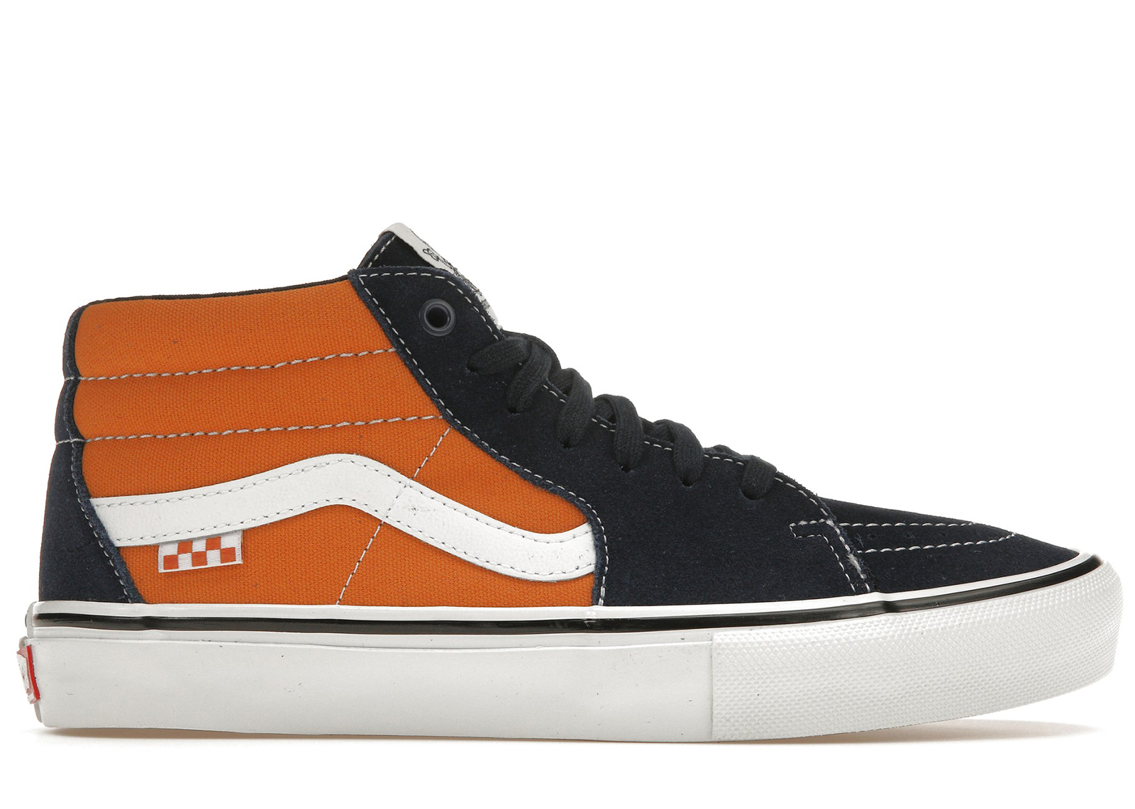 Vans orange shop and black