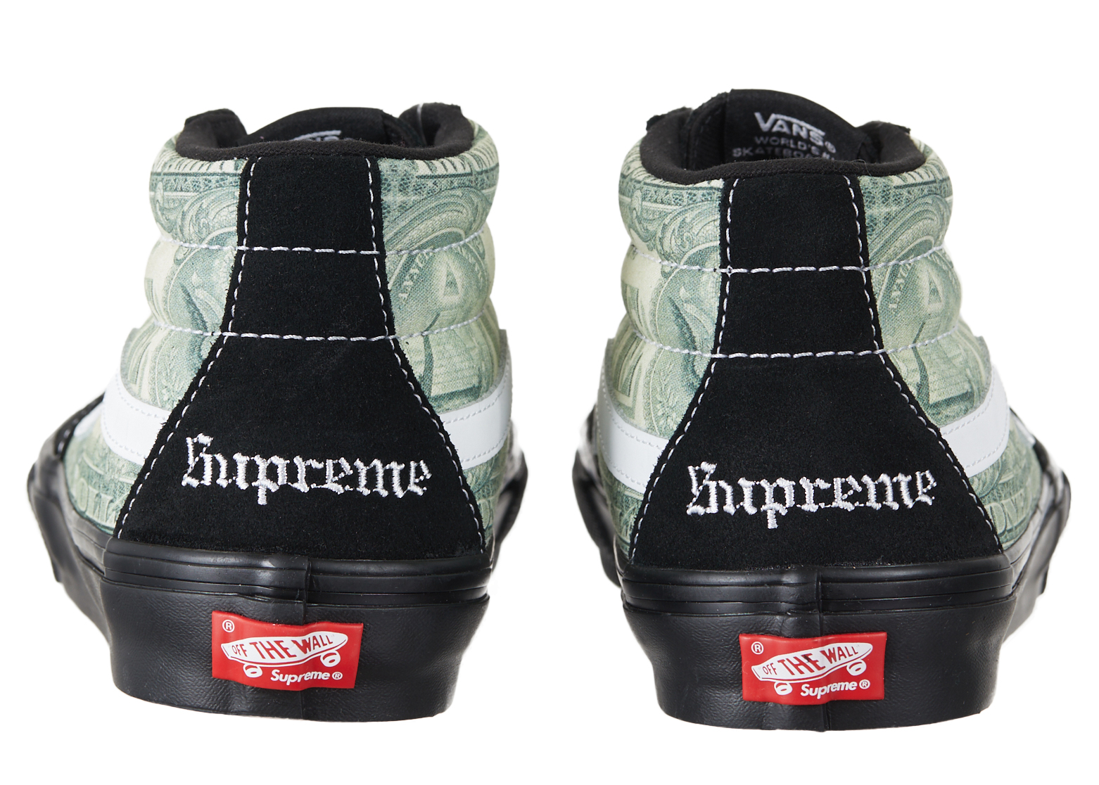 Vans Skate Grosso Mid Supreme Dollar Black Men's - Sneakers - GB