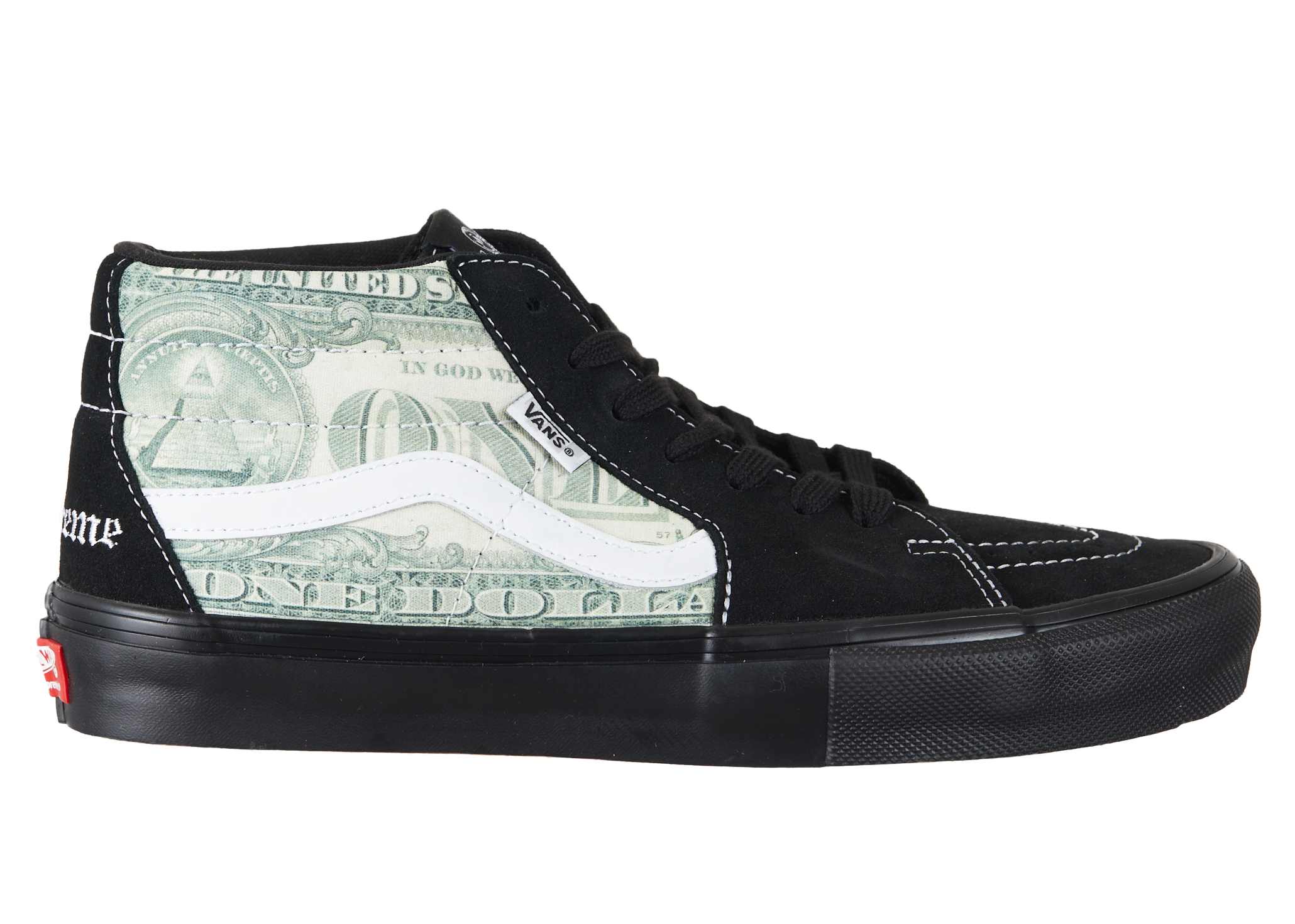 Vans Skate Grosso Mid Supreme Dollar Black Men's - Sneakers - US
