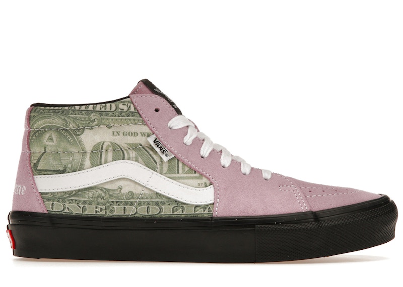 Supreme Vans Doller Skate Grosso Mid ピンク返品はお控え下さい