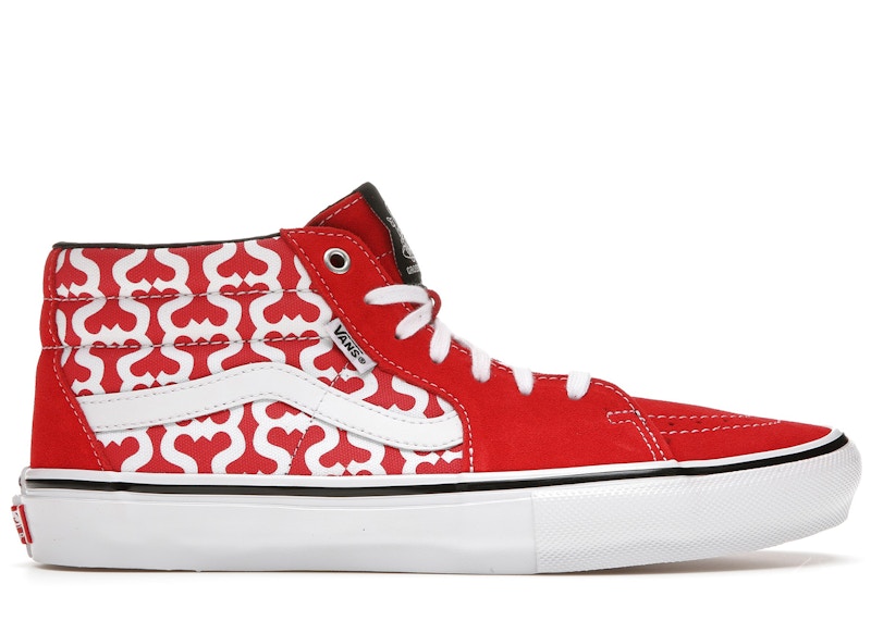 Vans Skate Grosso Mid Supreme Monogram S Logo Red Men's - - US