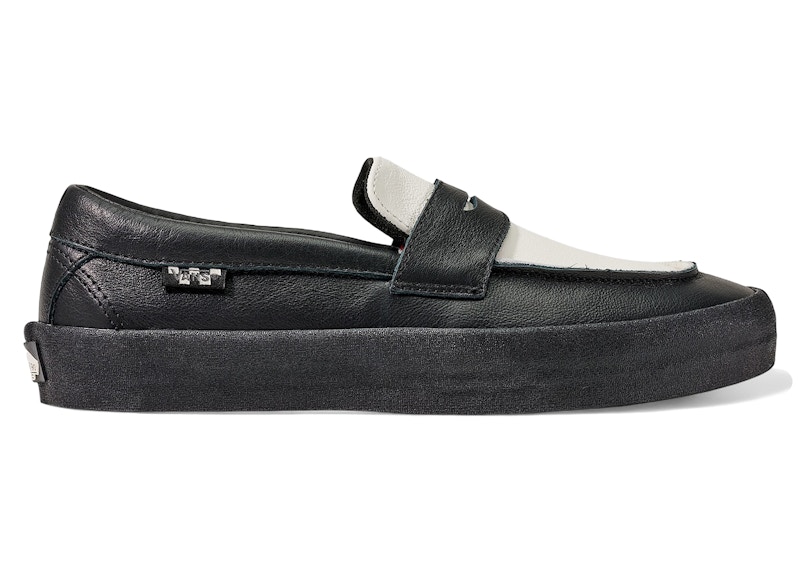 靴 VANS LOAFER BLACK/WHITE 30cm Vans Loafer Japan Unchained White Black Men's - V196CF