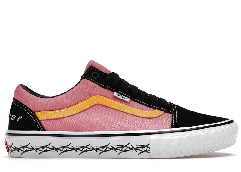 Vans Skate Old Skool Supreme Tribal Barbed Wire Pink Men's ...