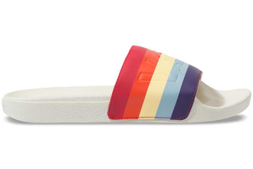 Vans rad rainbow clearance slip on
