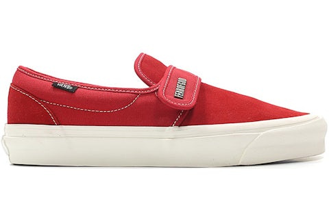 Fear of god vans red and black online