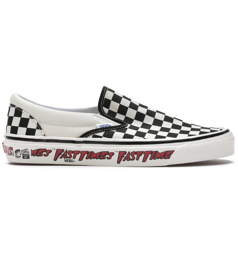 スポーツ 1998 vanmark Vans Slip-On 98 DX Anaheim Factory Fast Times Men's