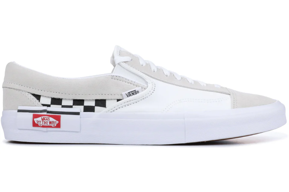 Vans checkerboard slip top on cap black