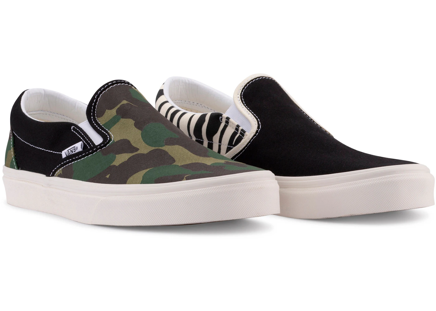 Mismatch Vans Leo Zebra Vans UA Style 36 Zebra/Camo Mens Shoes