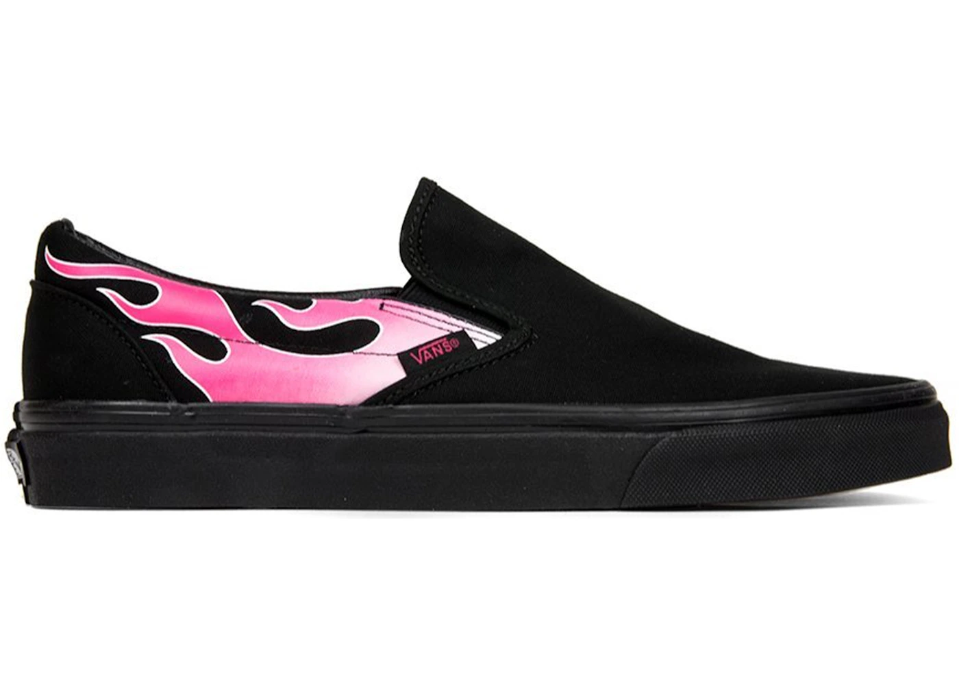 Vans pink and black best sale