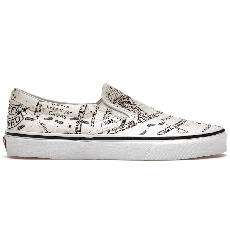 Vans Slip-On Harry Potter Marauders Map Men's Sneakers US