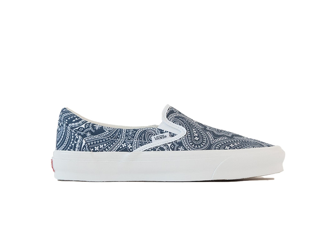 Pre-owned Vans Slip-on Kith 10th Anniversary Paisley Gibralter Sea In Paisley/gibralter Sea