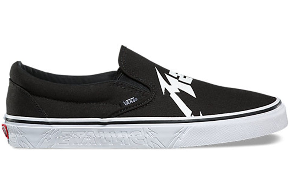Metallica vans 2025 slip on