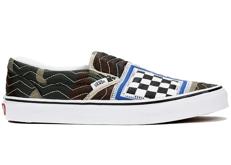 Mixed checkerboard slip on clearance vans