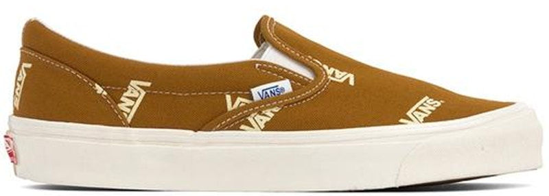 slip on vans brown