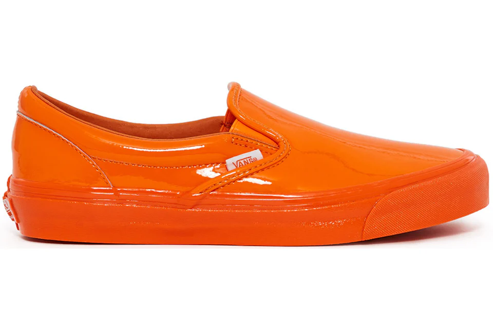Vans Slip On Opening Ceremony Glossy Orange Men s Sneakers GB