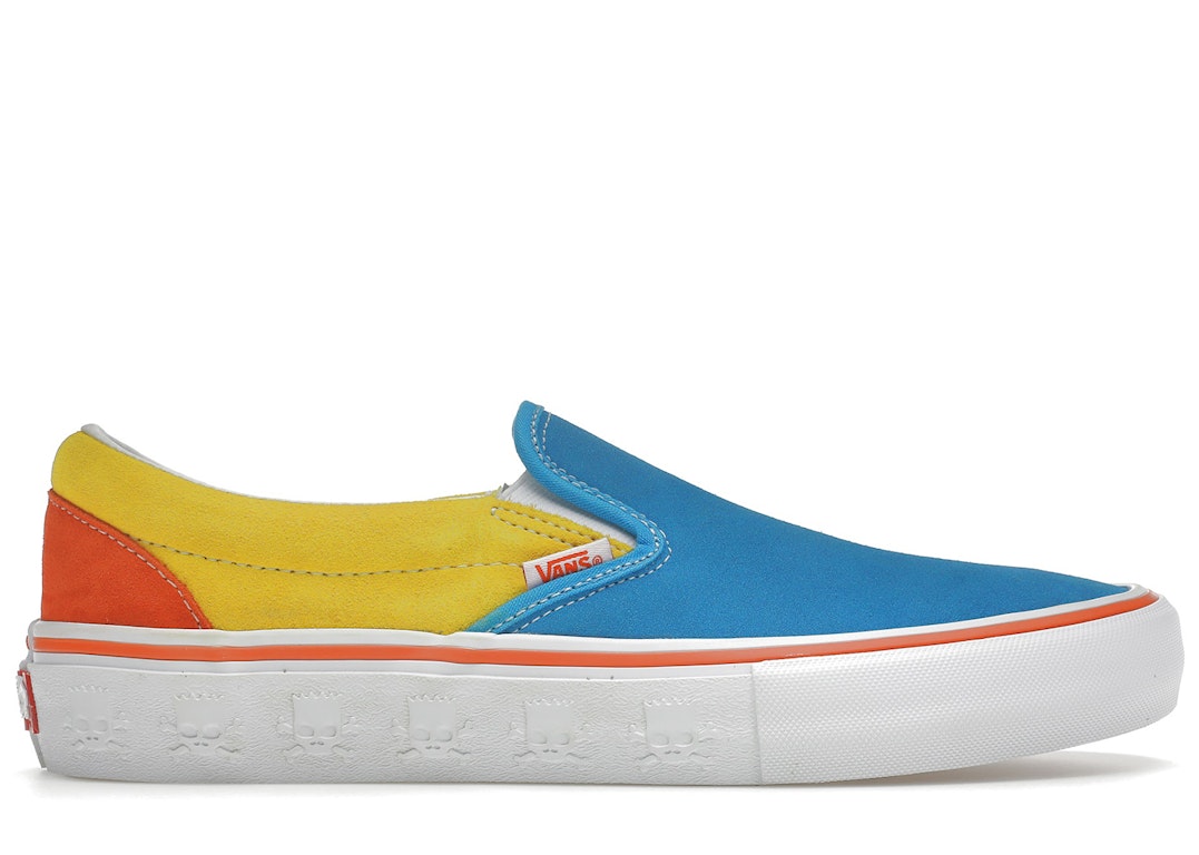 Pre-owned Vans Slip-on Pro The Simpsons In Blue/yellow