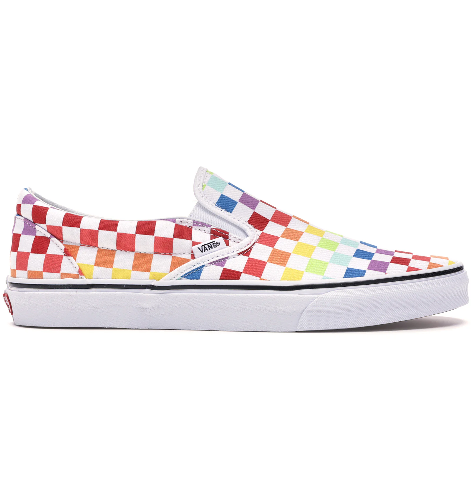Vans checkered rainbow shoes Clearance