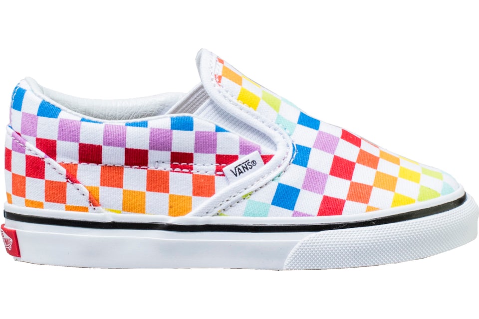 Vans Slip On Rainbow Checkerboard TD Kleinkinder VN000EX8U09 DE