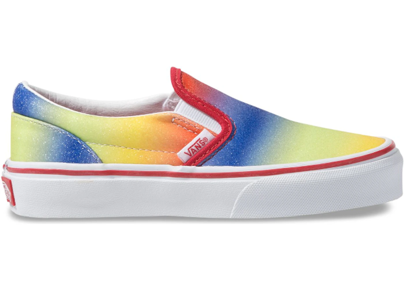 Orange top glitter vans