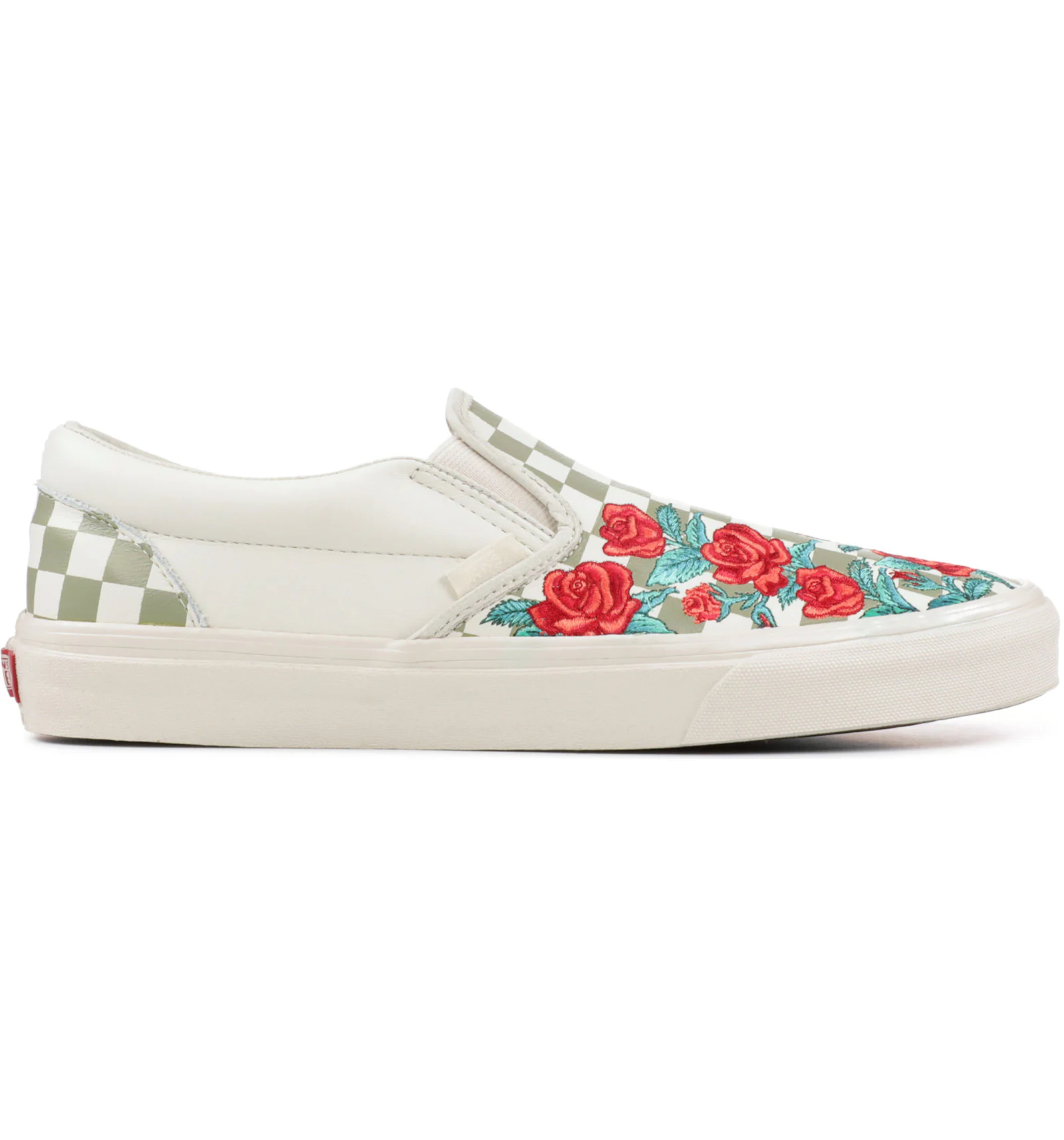Vans slip top on damier rose